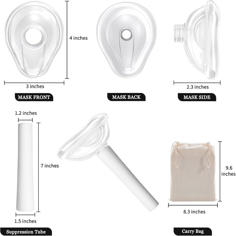 TroyStudio Vocal Dampener, High Quality Silicone Voice Silencer for Singing Practice, Warm-up, Stress Relief Scream Jar, Anger Management Shouting Vase, Portable Soft Soundproof Mask - Image 2